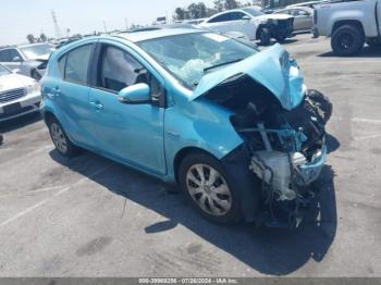  Salvage Toyota Prius c