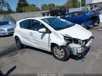  Salvage Toyota Prius c