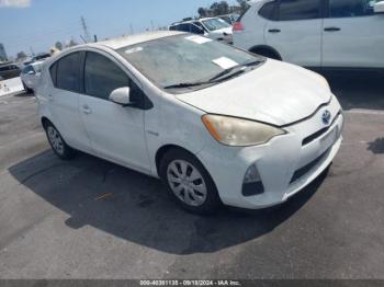  Salvage Toyota Prius c