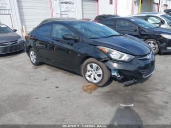  Salvage Hyundai ELANTRA