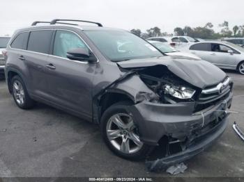  Salvage Toyota Highlander