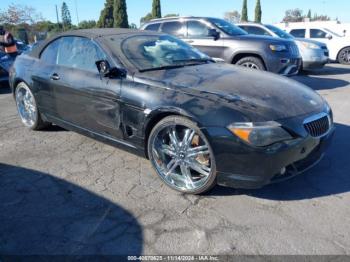  Salvage BMW 6 Series