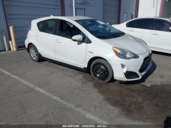  Salvage Toyota Prius c