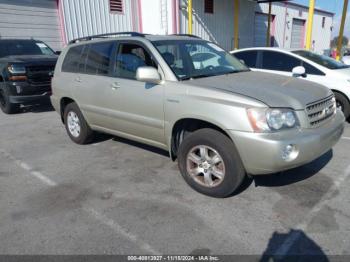  Salvage Toyota Highlander