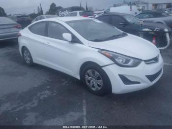  Salvage Hyundai ELANTRA