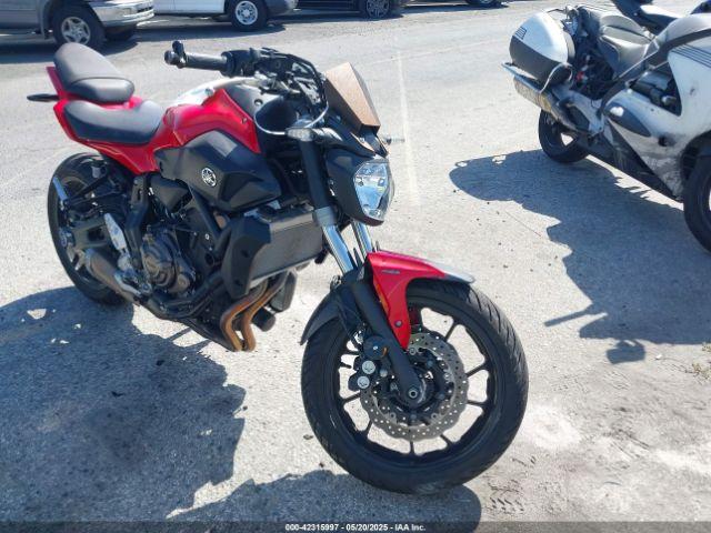  Salvage Yamaha Fz07a