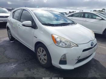  Salvage Toyota Prius c