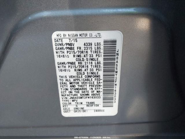 Nissan Rogue S Image 16