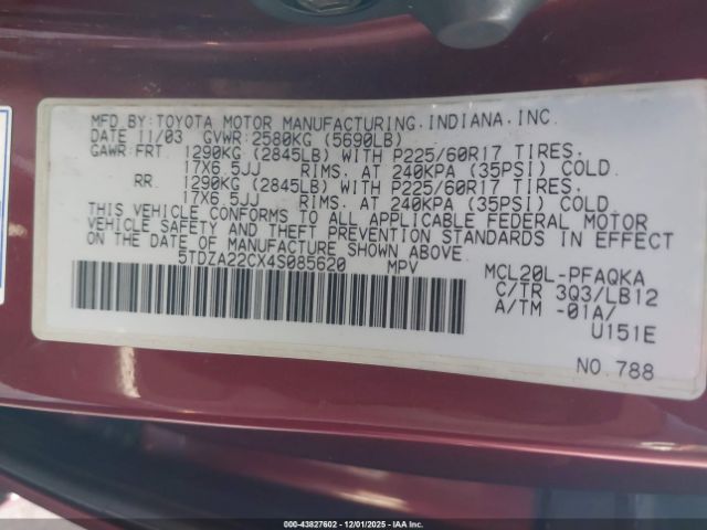 Toyota Sienna Xle Image 8