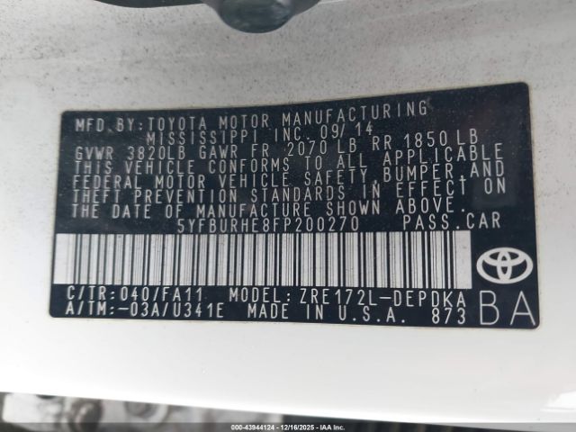 Toyota Corolla L Image 16