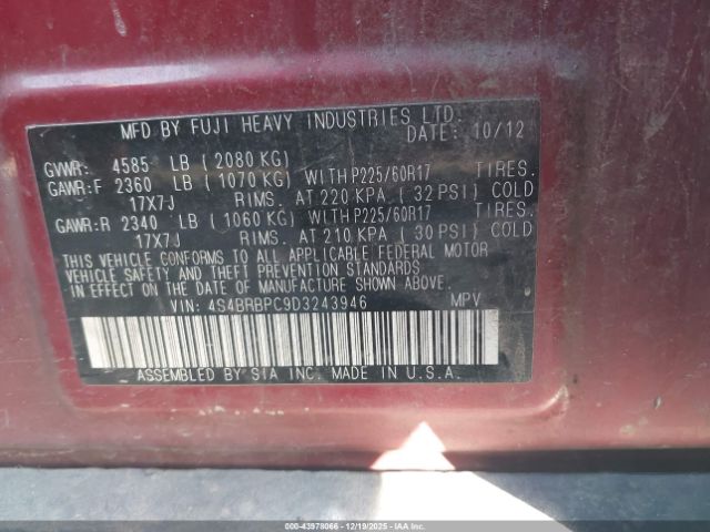 Subaru Outback 2.5i Limited Image 7