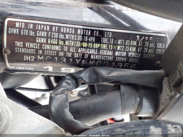 Honda Cmx250 C Image 14