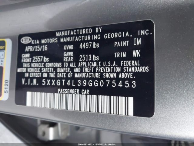 Kia Optima Lx Image 3