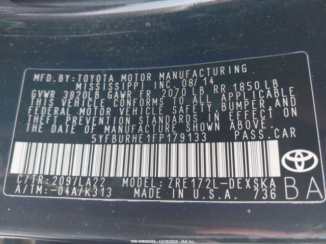 Toyota Corolla S Premium Image 15