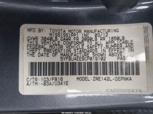 Toyota Corolla Le Image 9