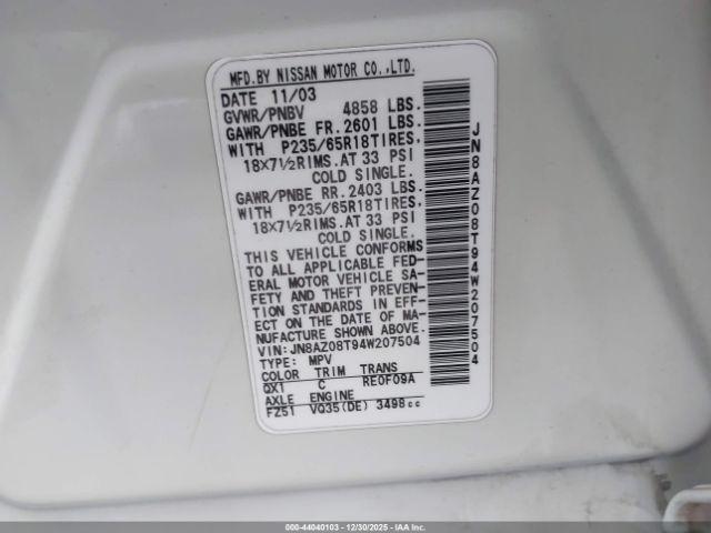 Nissan Murano Sl Image 10