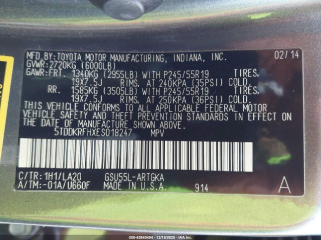 Toyota Highlander Limited V6 Image 9