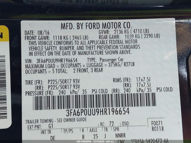 Ford Fusion S Image 10