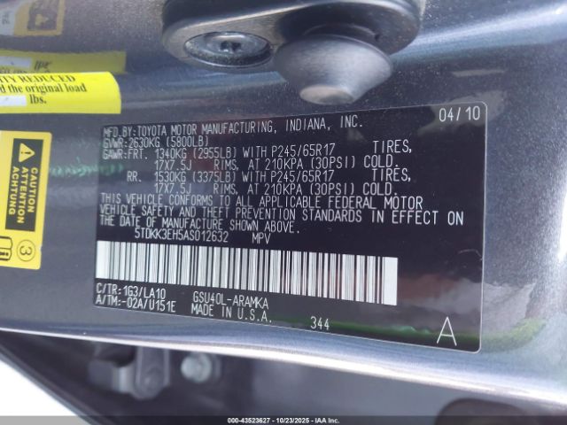 Toyota Highlander Se V6 Image 12