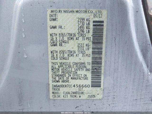 Nissan Frontier Sv Image 8