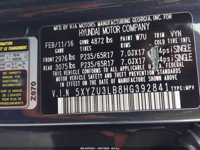 Hyundai SANTA FE 2.4l Image 8