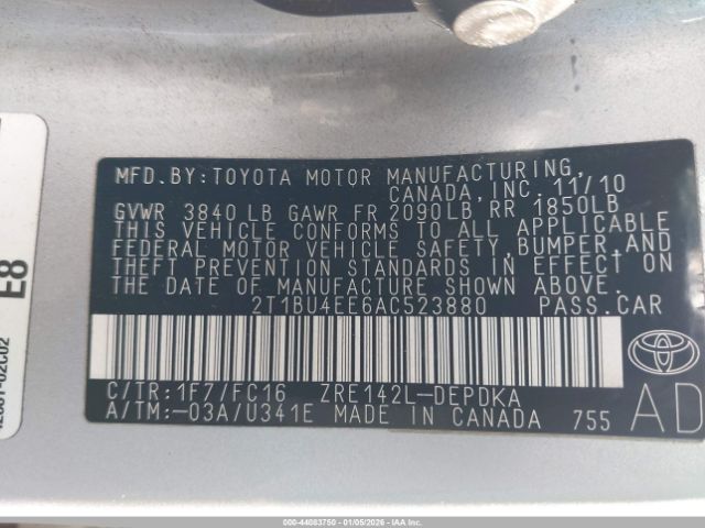 Toyota Corolla Le Image 11