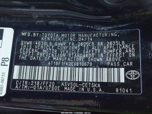 Toyota Camry Se Sport Image 7