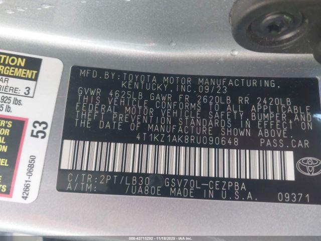 Toyota Camry Xse V6 Image 8