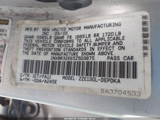 Toyota Corolla Ce Image 8