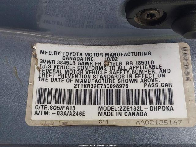 Toyota Matrix Standard Image 6