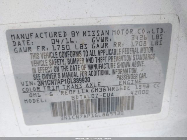Nissan Versa Image 9
