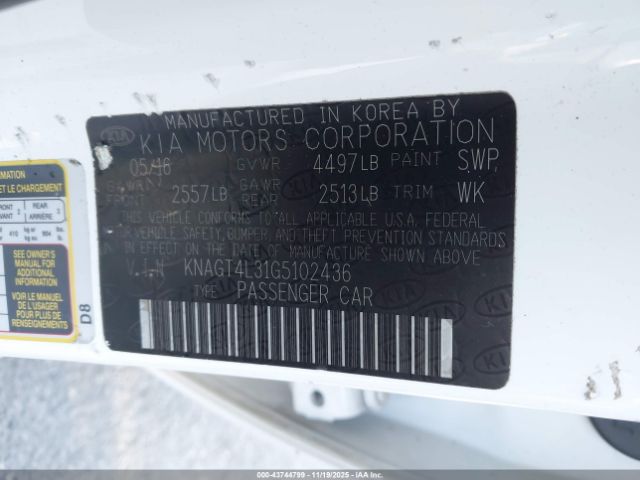 Kia Optima Lx Image 3