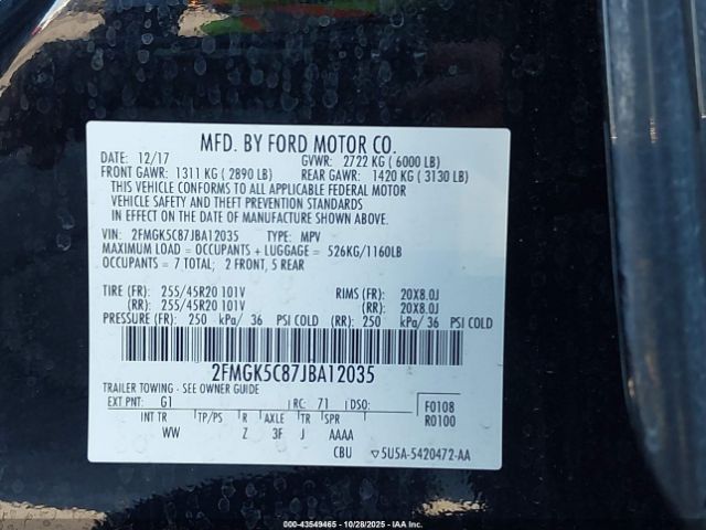 Ford Flex Sel Image 2