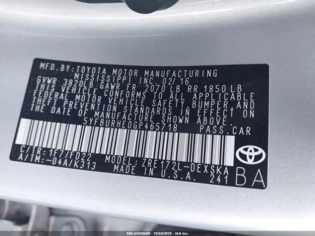 Toyota Corolla S Plus Image 7