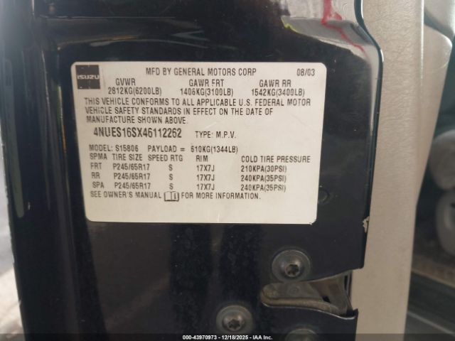 Isuzu Ascender S Image 12